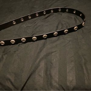Black belt with holes